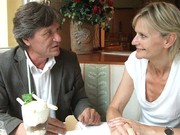 Roland Berger und Hedi Grager beim Interview. (Foto:Sudy)