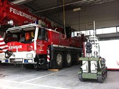 Feuerwehr und Rettungsroboter. (© Foto TU Graz)