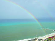 Regenbogen an der Westküste Kalabriens. © Sudy