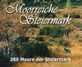 Buchcover 'Moorreiche Steiermark' mit dem 'Dürnberger Moor im Herbst'.