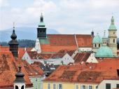 Dach- und Turmlandschaft in Graz. Foto: Reinhard A. Sudy