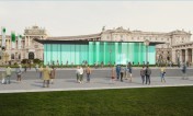 Rendering mobiler Pavillon am Wiener Heldenplatz, 2020, KADADESIGN / Bildermehr