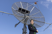 Projektleiterin Manuela Wenger vom Institut für Kommunikationsnetze und Satellitenkommunikation der TU Graz. Bildquelle: Lunghammer - TU Graz